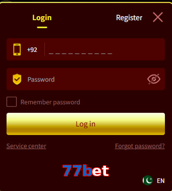 77Bet login preview